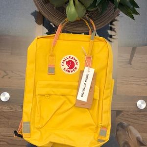 Brand New,  Classic size  Kanken Backpack Yellow